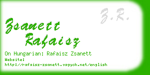 zsanett rafaisz business card